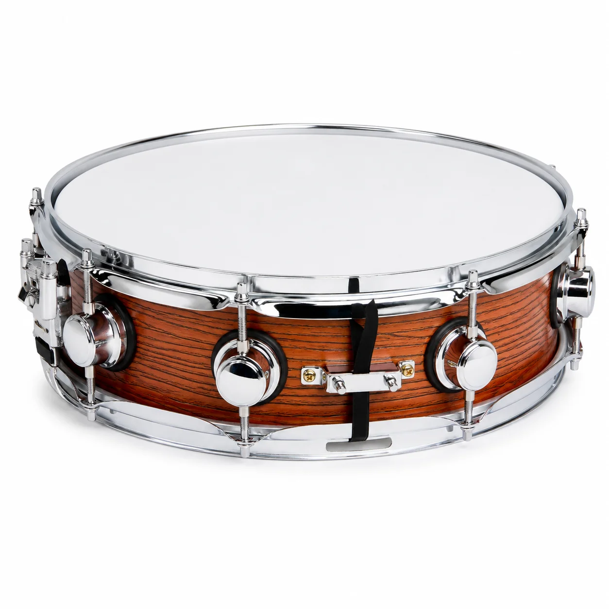 13 x 5.5 Inch Snare Drum 9 Ply Wood Shell Percussion Drum PET Head Chrome Hardware for Stage Practice Band