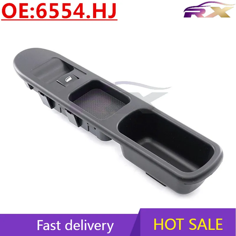 

OEM:6554.HJ Automobile glass lifter switch button co-driver power window control switch For Peugeot 207