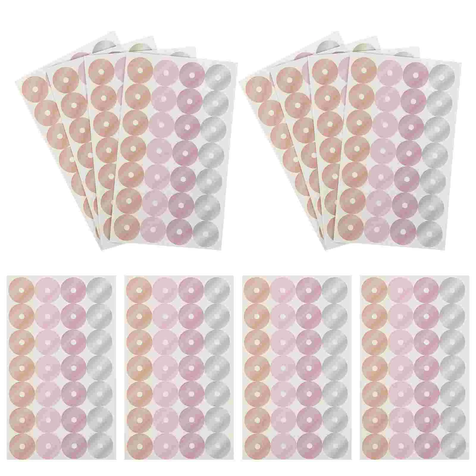 

16 Sheets Loose-leaf Paper Patch Hole Protection Sticker Repair Punch Reinforcement Label Stickers Binder Ring Labels