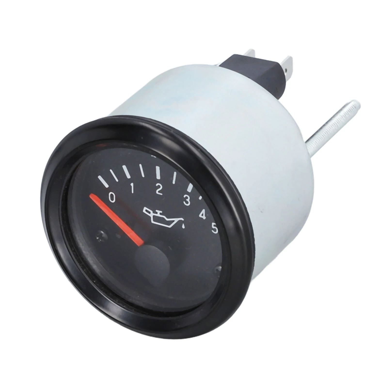 Oil Pressure Gauge 0‑5bar 52mm LED Backlit Waterproof Engine Fuel Pressure Meter for Driving 12V 350‑030‑003