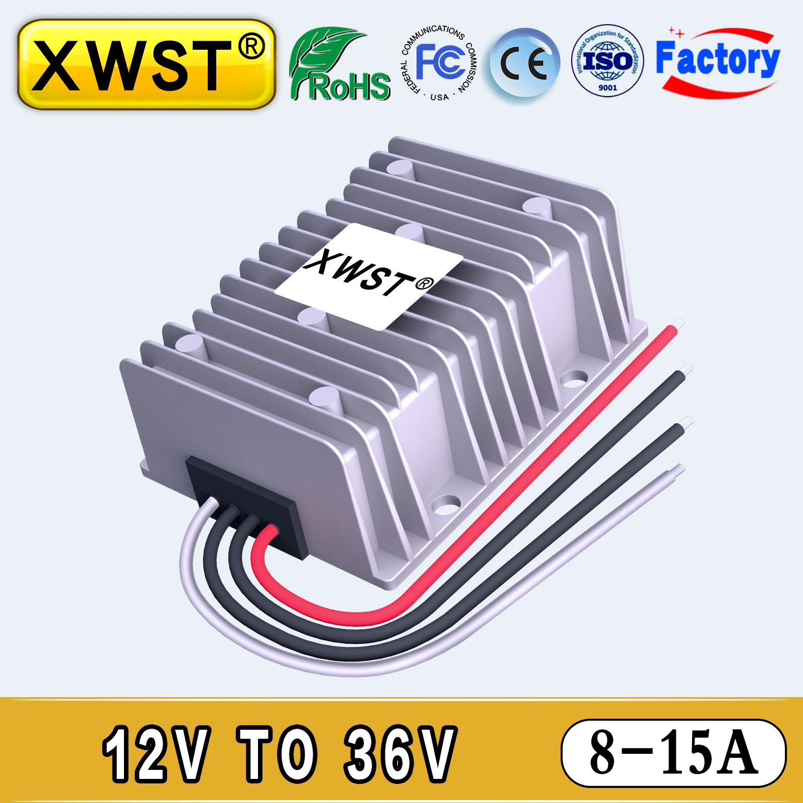 

Manufacturer 12V to 36V DC to DC Stabilizer Step Up Converter 8A-15A 36V Boost Power Inverter Car voltage Regulator