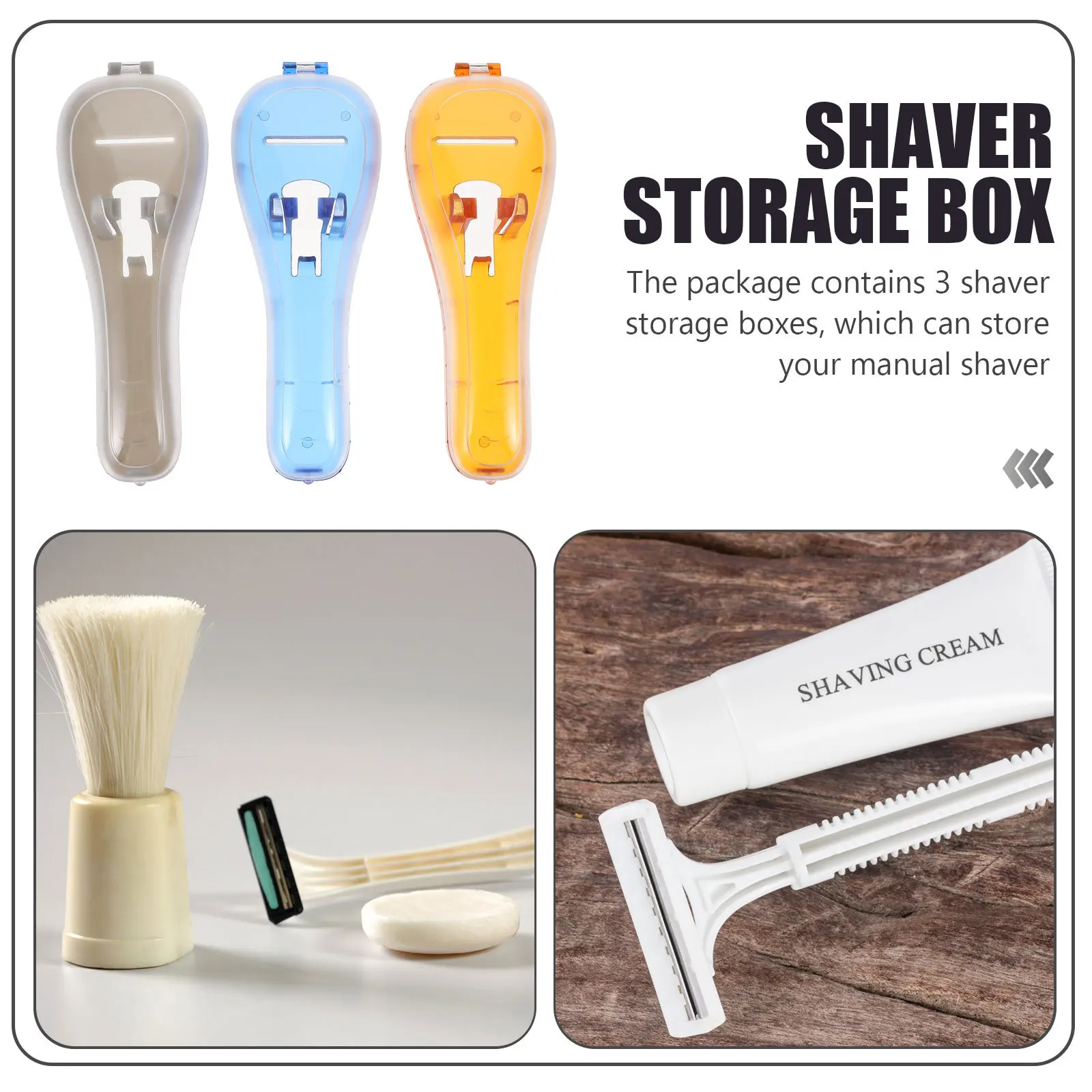 3 قطعة حقيبة تخزين ماكينة الحلاقة دائم مقاوم للماء المنظم المحمولة الحلاقة السفر صندوق ماكينة حلاقة صندوق الحلاقة هدية الذكور