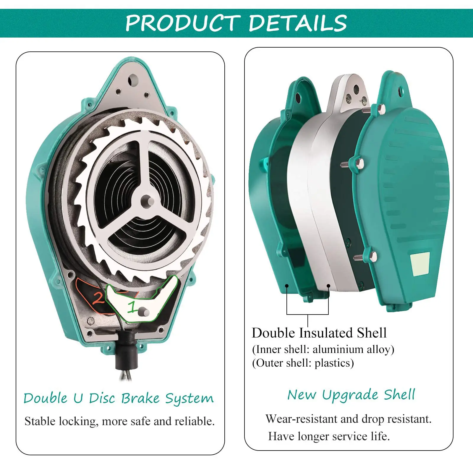 Self Retracting Lifeline 661lbs Fall Arrester Fall Protection Retractable Lanyard Safety Device สําหรับเชื่อมต่อสายรัดนิรภัย