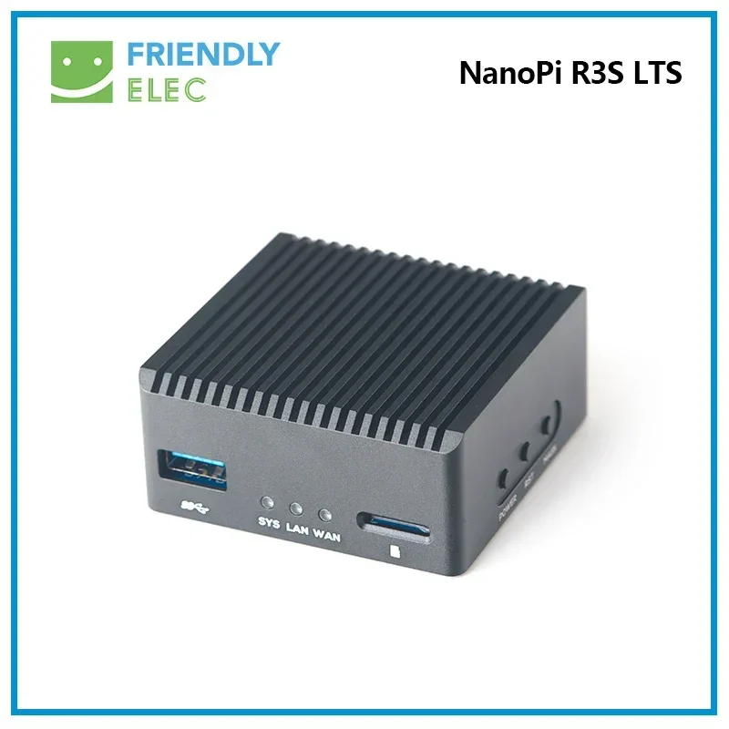 NanoPi R3S-LTS Rockchip RK3566 | 1GB/2GB RAM+0GB/32GB EMMC | Dual Gbps Ethernet Port CNC Metal Case 1GB/2GB RAM + 0GB/32GB EMMC image 5