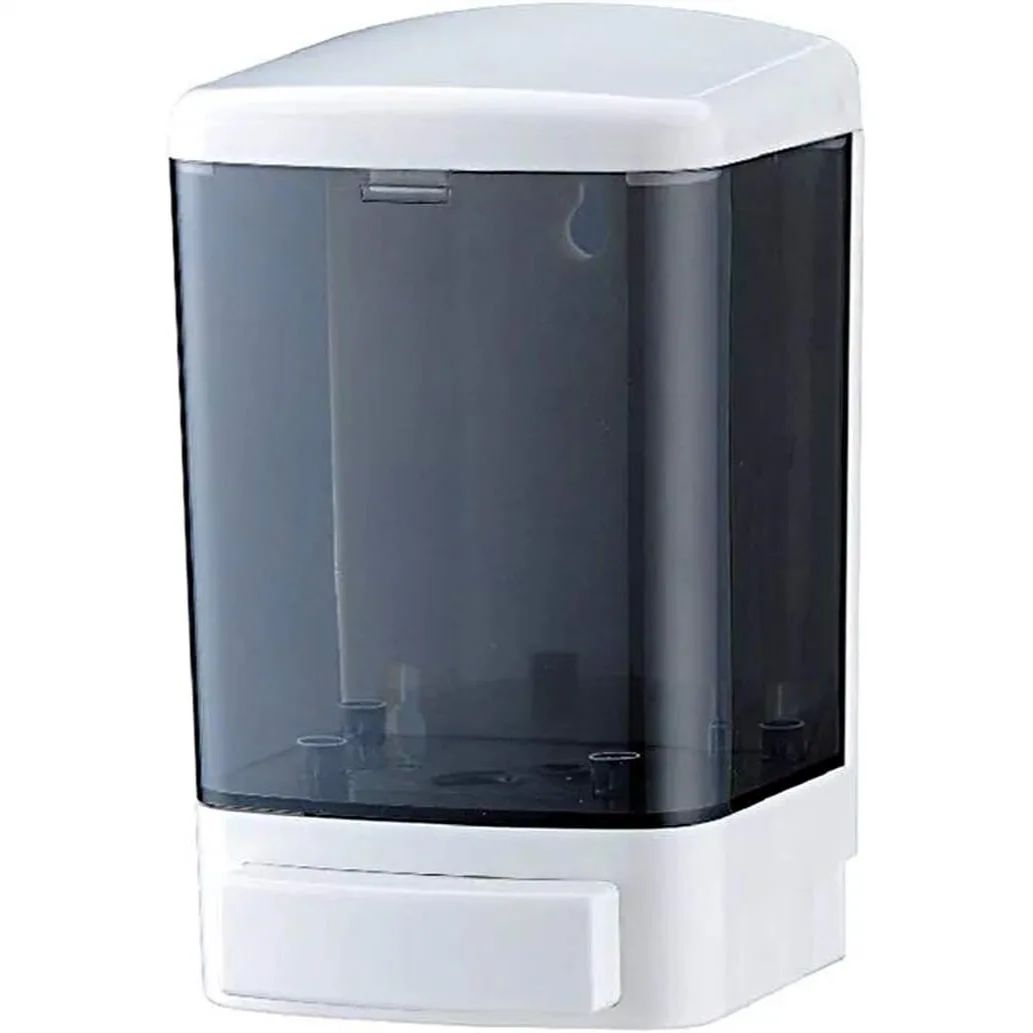 

Manual Soap Dispenser 1000ml Wall Mounted for Kitchen Bathroom Commercial Use, Push Button Non-Drip