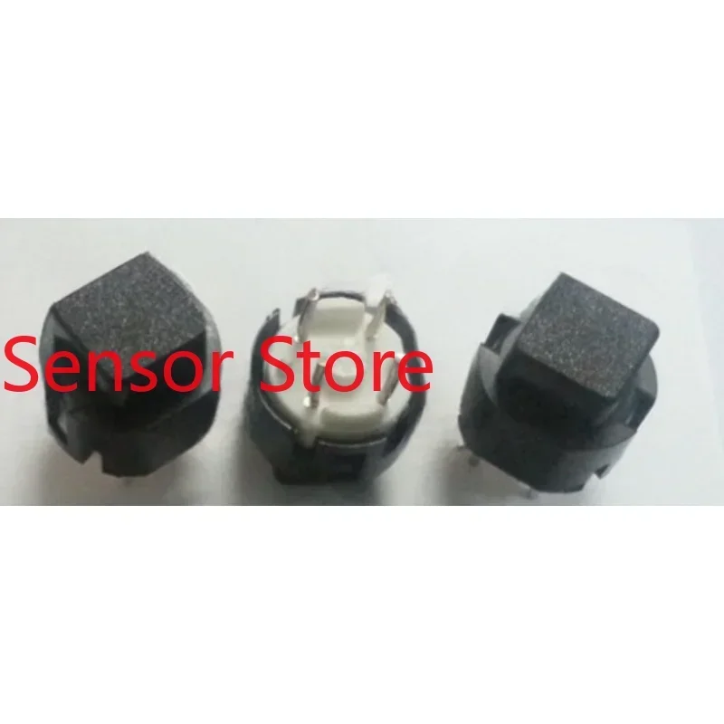 10PCS Round Head Button Switch Reset Unlocked   Square Light Touch  Directly Inserted With 4 Pins