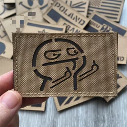 Patchs drôles 3D pour bricolage, DulPatches Casting IR, GlaClothing, A, B, O POS, Danemark ges de moral, Découpe laser, Accessoires