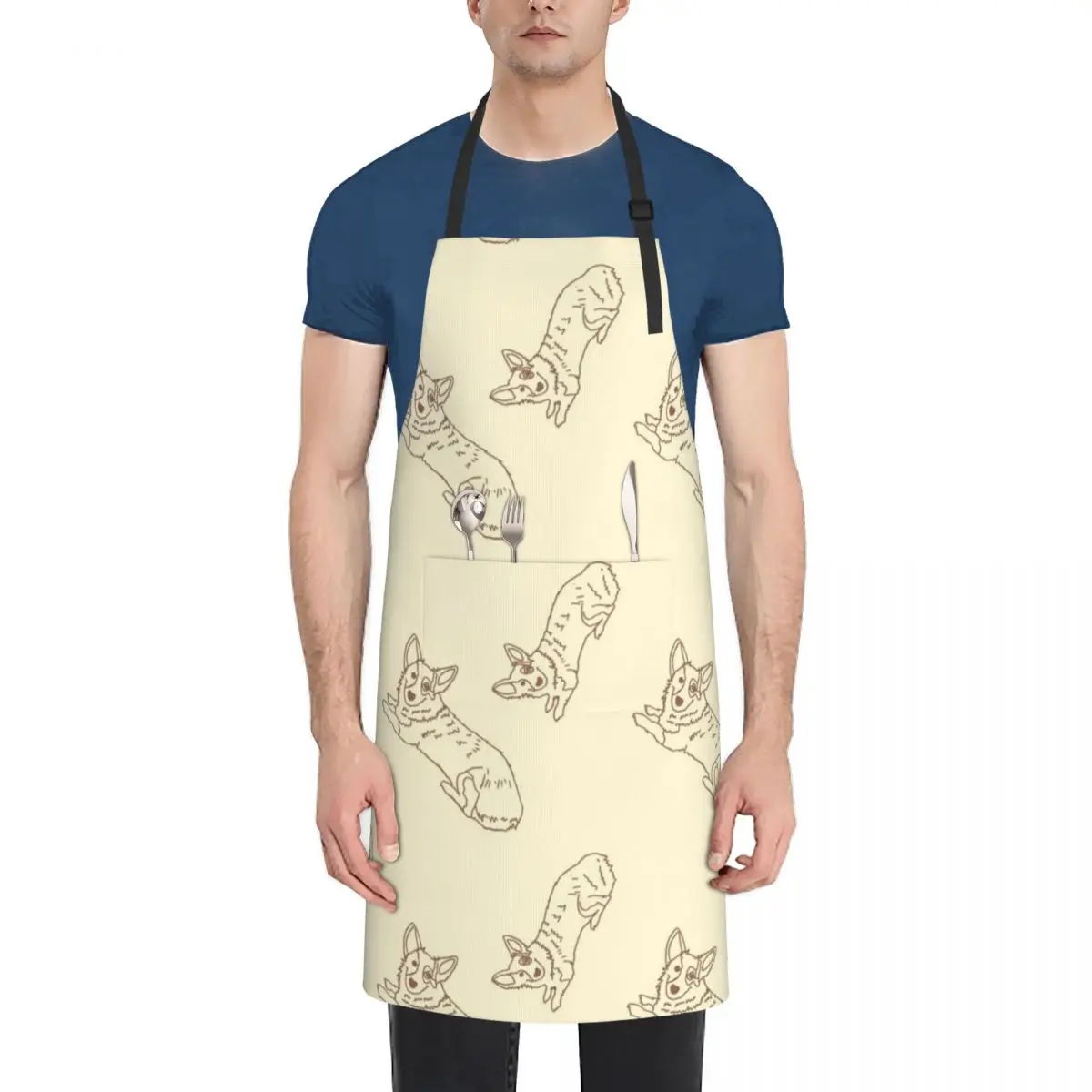 

Corgi Zen Vintage yellow Apron Goods For Home And Kitchen House Things For Home And Kitchen Kitchen And Home Items Apron