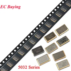 10pcs 5032 SMD Passive Quartz Crystal Oscillator 8mhz 12mhz 16mhz 20mhz 22.1184mhz 24mhz 25mhz 27mhz 8.000 12.000 16.000 25 mhz