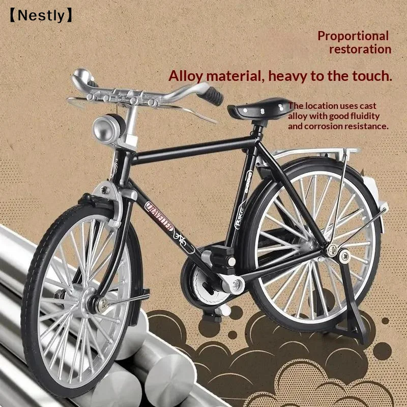 New Handmade Diy Bicycle Model With A 28-Inch Frame A Retro 90s-Style Assembly Toy Semi-Alloy〔Nest〕