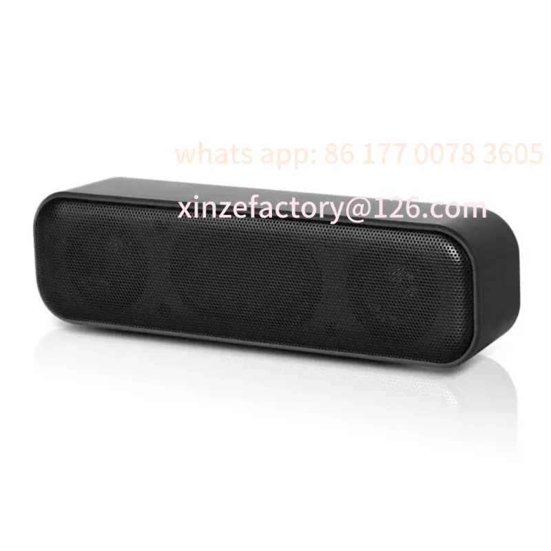 

Customizable Wired Computer Sound Box USB Powered Soundbar Desktop Speaker for TV Desktop Laptop with 2 Subwoofers Music Player