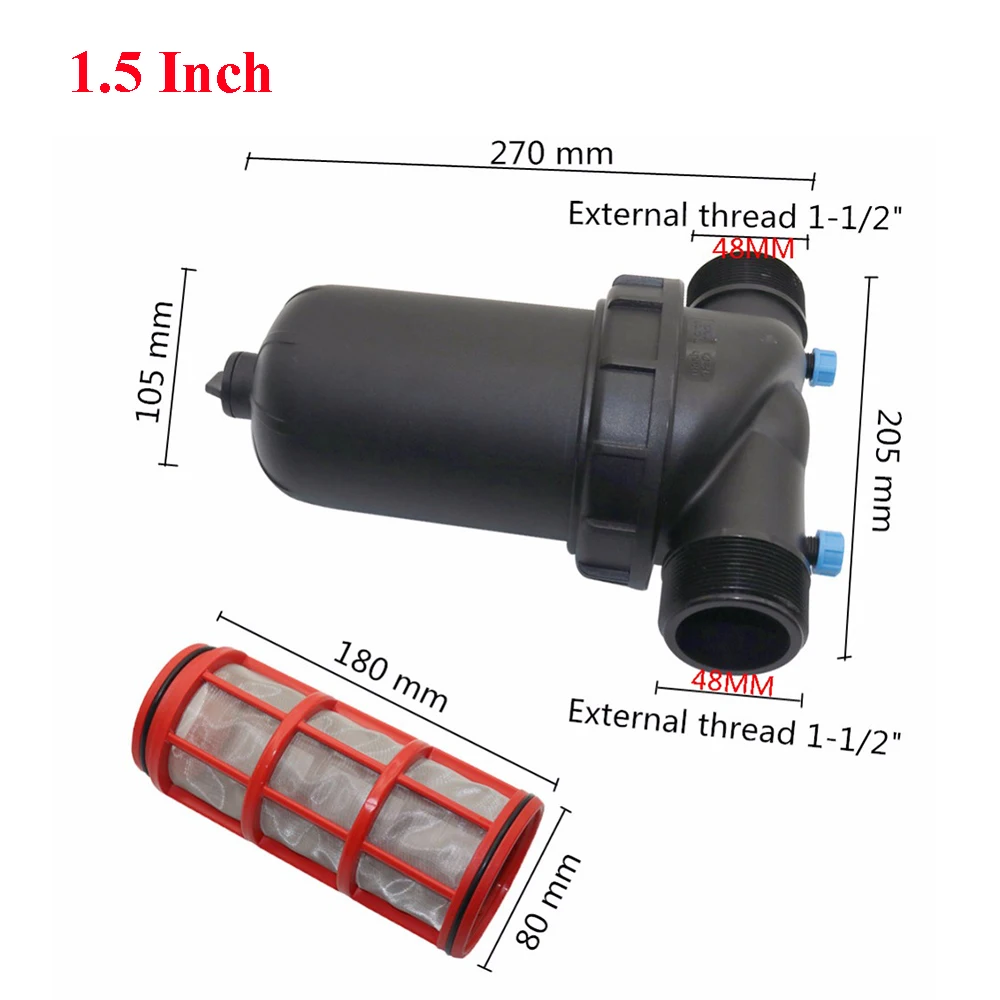 120 filtr osłona siatkowa ogrodniczy filtr nawadniania kropelkowego nawadniania pompa wodna filtrująca zanieczyszczenia narzędzie 1.25 \