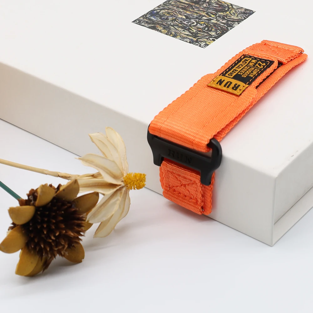 Ремешок нейлоновый прочный для Samsung Galaxy Watch 7 6 5 4 Band /Watch 5 Pro /Gear S3 Frontier, браслет HUAWEI GT 2/2E/3, 20 мм 22 мм