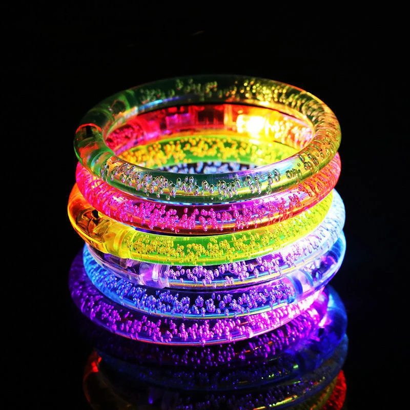 

10/20/30/40/50 Pcs Party Luminous Bracelet Wedding Birthday Party Supplies Glowing Bubble Bracelet Glow Sticks Bracelets