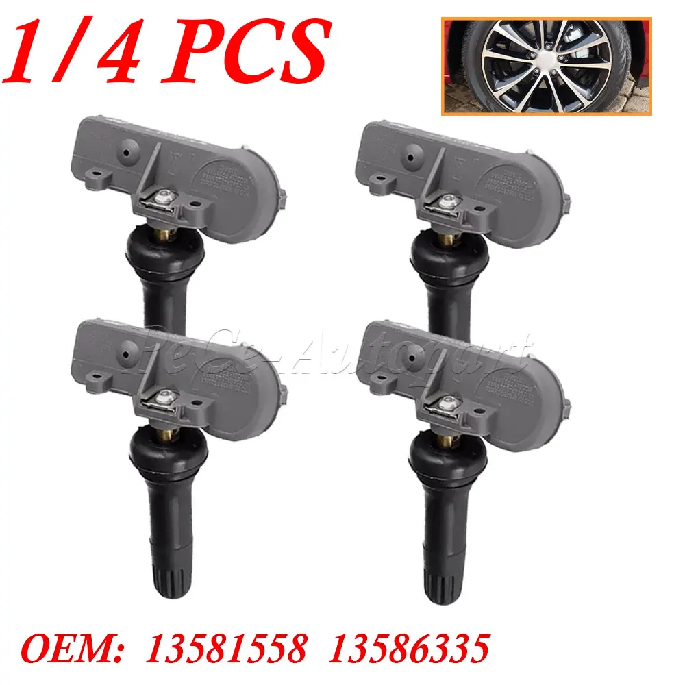 1/4Pcs TPMS Tire Pressure Sensor 13586335 315MHz For Cadillac Escalade Chevrolet Avalanche Express Suburban GMC Sierra 20923680