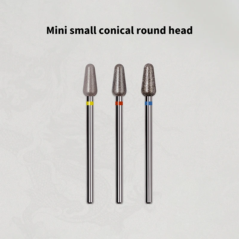 Nail Drill Bits Electric Grinding Head Round Head Tungsten Steel Manicure Tool Pedicure Grinding Head Sander Polishing Tool