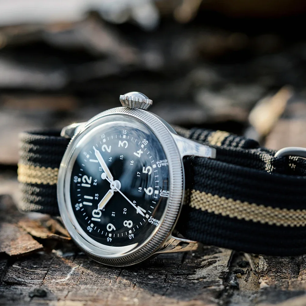 RDUNAE RA05 Retro Military Watch 316L Stainless Steel K1 Mineral Glass Luminous Personality Sports Quartz Men Pilot Watch