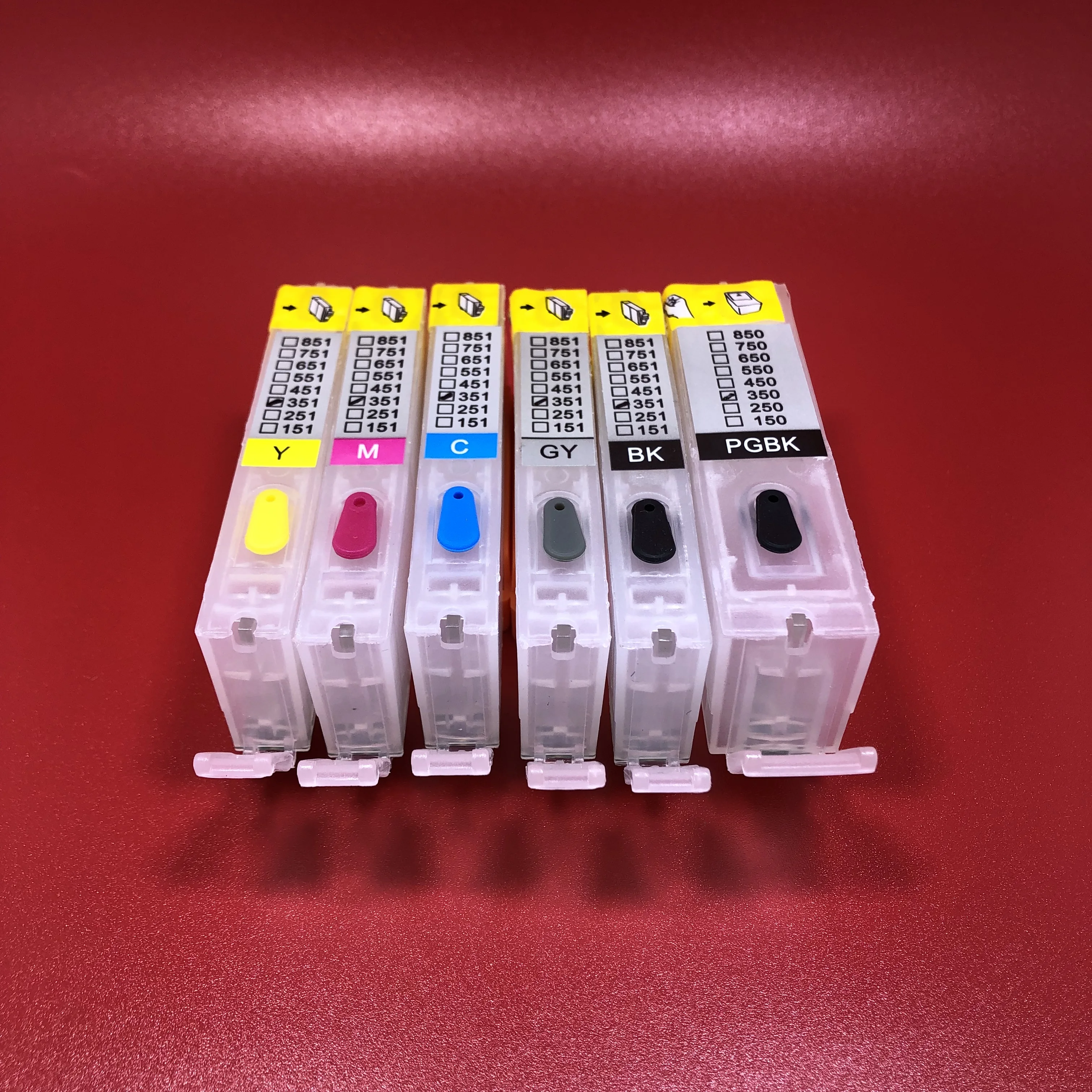 Empty Refillable ink cartridge BCI-350 BCI-351 BCI350 CLI351 for Canon PIXUS MG6330 MG7130 iP8730 MG5630 MG6730 MG7530F MX923