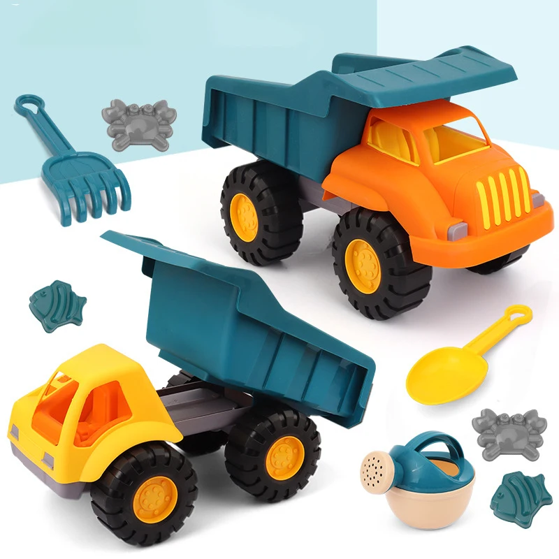 Jouets de plage pour enfants, jeu de sable avec bêche E27, camion pataugeoire, ensemble de jardinage pour 3, 4, 5, 6 ans B