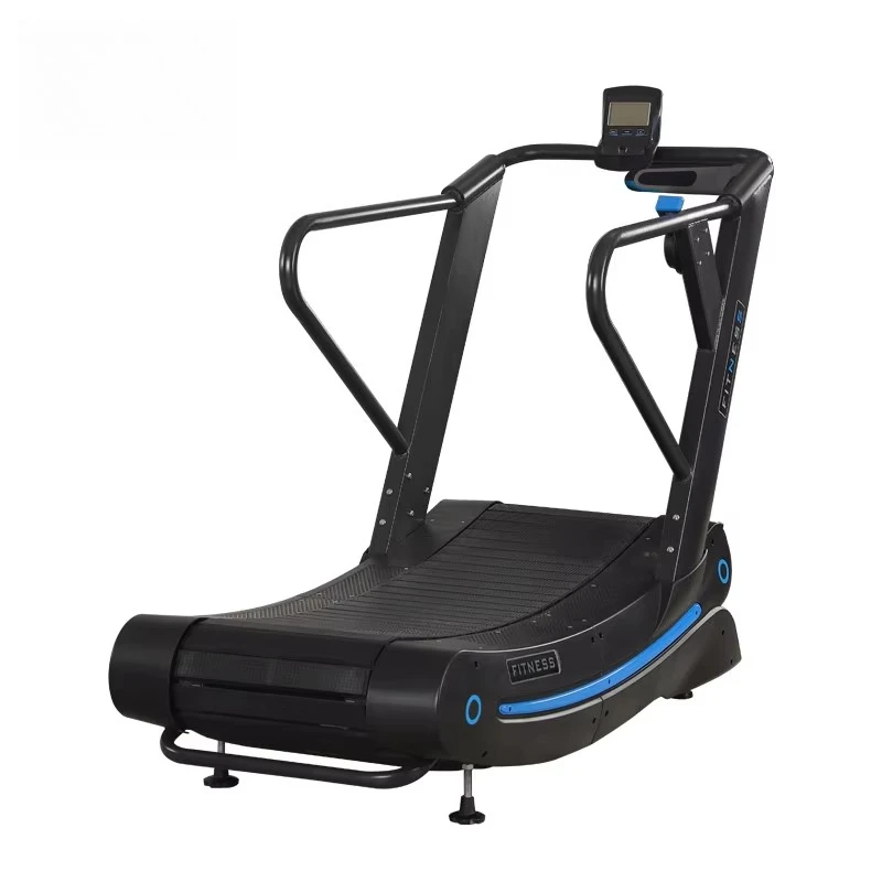 Commercial No Motor Running Machine Self Generating Manual Curved Treadmill