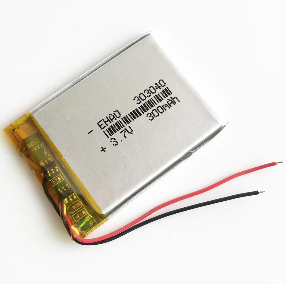 3.7V 300mAh litowo-polimerowa LiPo akumulator 303040 do Mp3 GPS PSP Bluetooth inteligentny zegarek z lampą Led masażer rejestrator