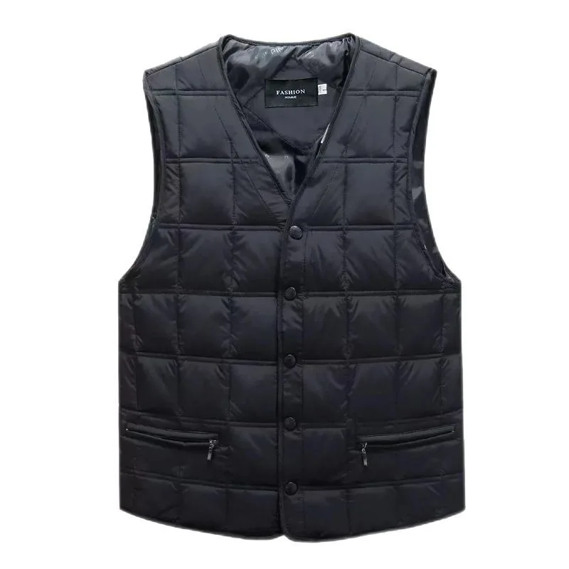 

Fashionable Close-fitting Cotton Vest for Men Autumn and Winter Short 2025 New Men's Thickened Thermal Vest