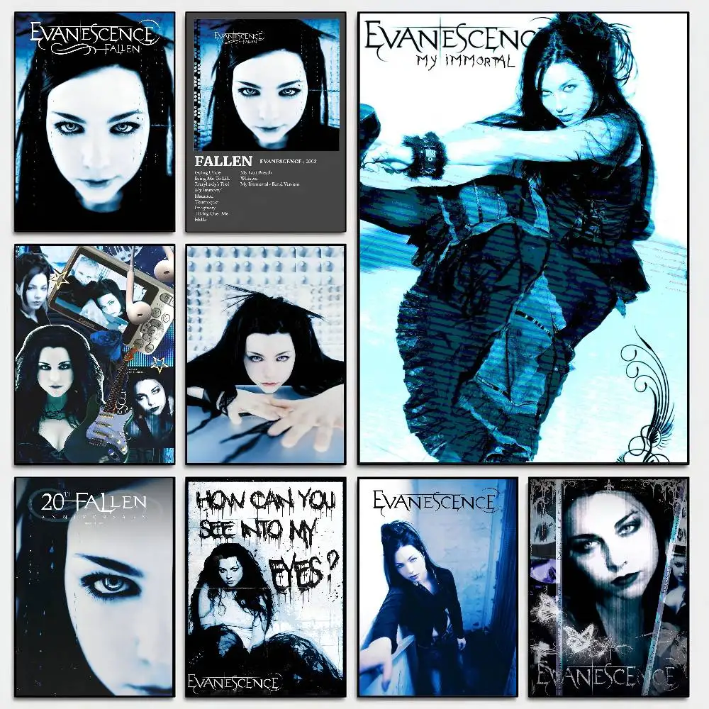 E-Evanescence Band Poster Self-adhesive Art Room Entrance Restaurant Wall Decor Art Painting