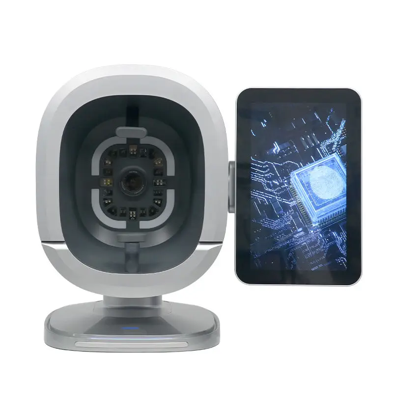 Analyseur professionnel de peau faciale alimenté par IA avec soumisation de rapports en temps réel Diagnostic cutané numérique avancé pour les salons cliniques