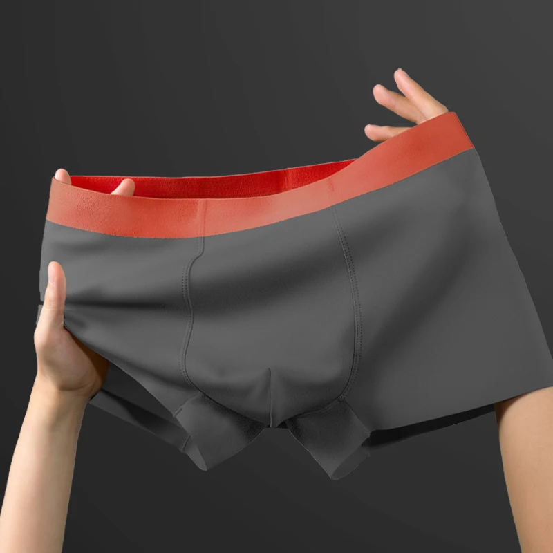 

5PCS 100 pairs of seamless underwear, men's summer thin quadrangle shorts, men's comfortable and breathable