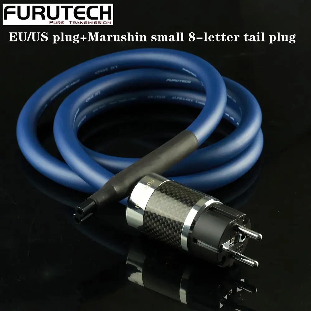 Furutech FP-3TS20 Alpha OCC Power Cable EU US Plug Marushin 8 Figure Tail Hifi Audiophile AC Cord For Amplifier DAC Speaker