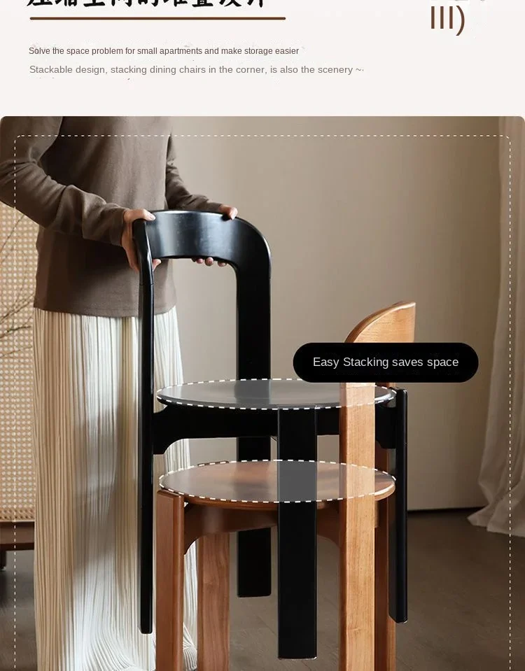 French Retro Dining Chair Design Master's Makeup Backrest Living Room Chair Minimalist Coffee Vintage Solid Wood Chair Furniture