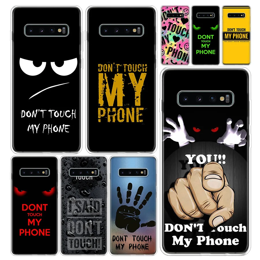 Raak Mijn Telefoonhoesje Niet Aan Voor Samsung Galaxy S20 S21 Fe S22 S23 S24 Ultra S10 S10e S9 S8 Plus Art Gift Coque