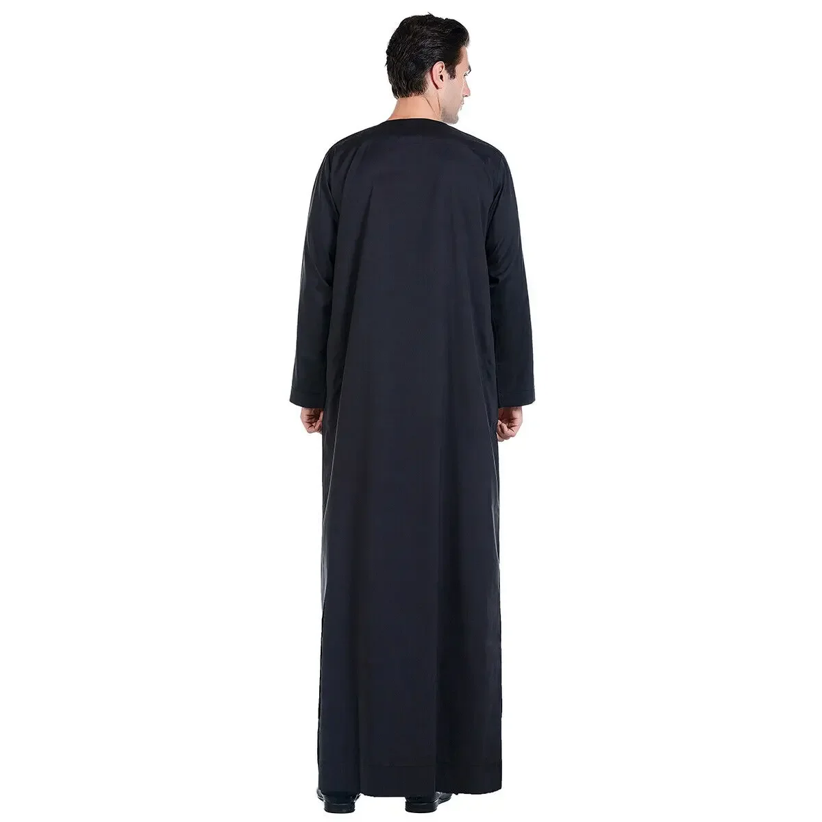 New Muslim Robe Men Jubba Thobe Saudi Arabia Kaftan Musulman Abaya Loose Casual Islamic Clothing Dress Eid Ramadan Arabic Caftan