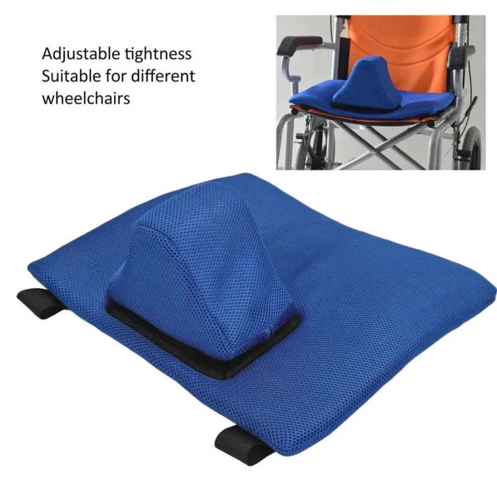 Washable Wheelchair Pad Breathable Mesh Sponge Anti-bedsore Detachable Anti-fall Wheelchair Pad Seat Pad Limiter