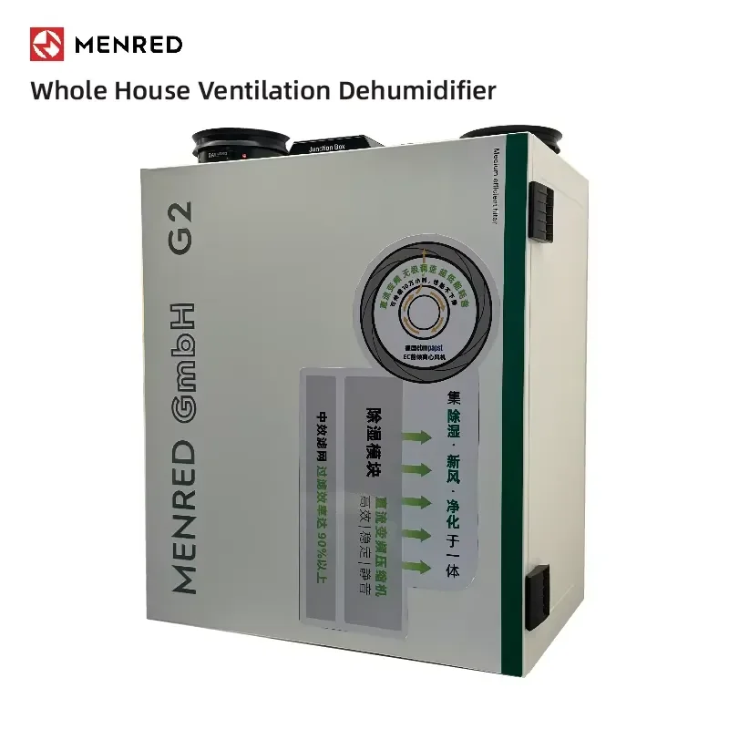 60L D Wall Mounted Dehumidifier Quiet Whole House Air Dryer for Home Basement Apartment Large Capacity Moisture Remover