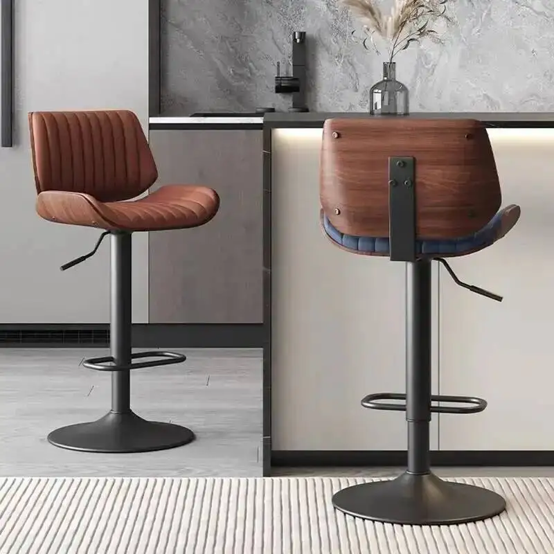 Taburetes de Bar Modernos de Diseño Nórdico, Sillas de Camping, Sillas de Bar para Gaming, Sillas Giratorias Minimalistas para Comedor, Conjuntos de Muebles de Jardín