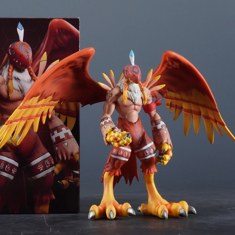 

Authentic A figurine model of the standing heart evolution chain of the two-dimensional Galuda Beast and the Bhikkhu beast toys