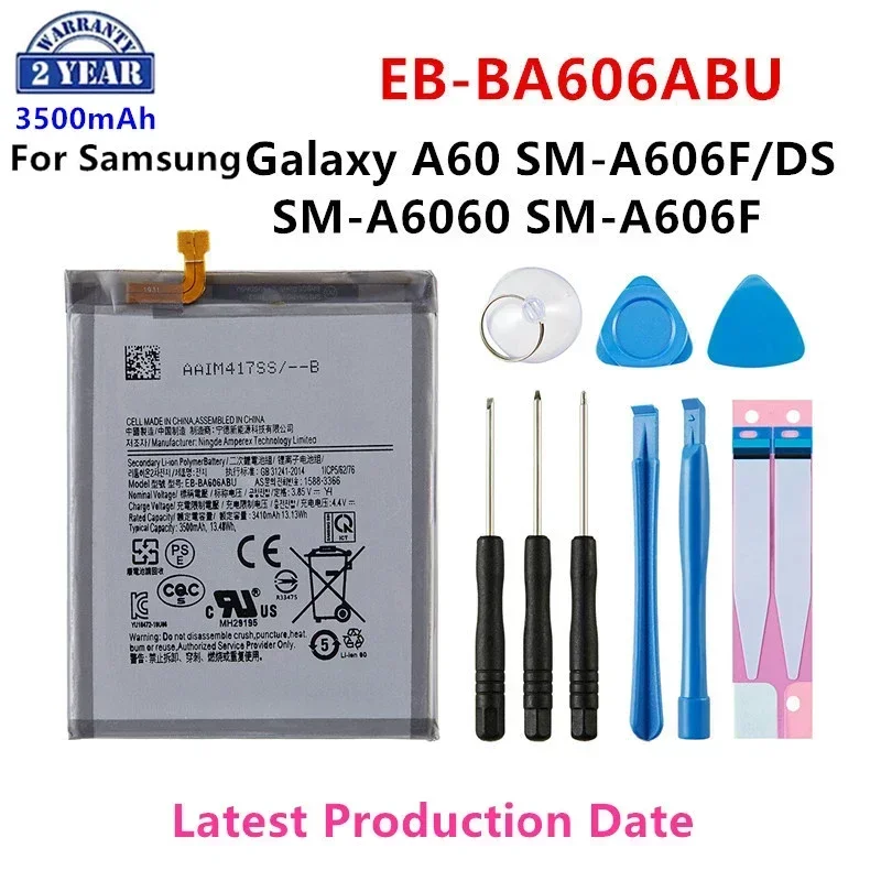 

Совершенно новый аккумулятор EB-BA606ABU 3500 мАч для Samsung Galaxy A60 SM-A606F/DS SM-A6060 SM-A606F аккумуляторы + инструменты