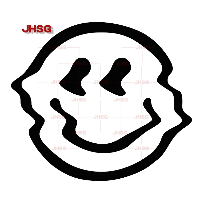 

Funny Car Sticker Smiling Face for Car Motorcycle Racing Helmet Laptop Trunk Body Car Window Surfboard Waterproof PVC Decals