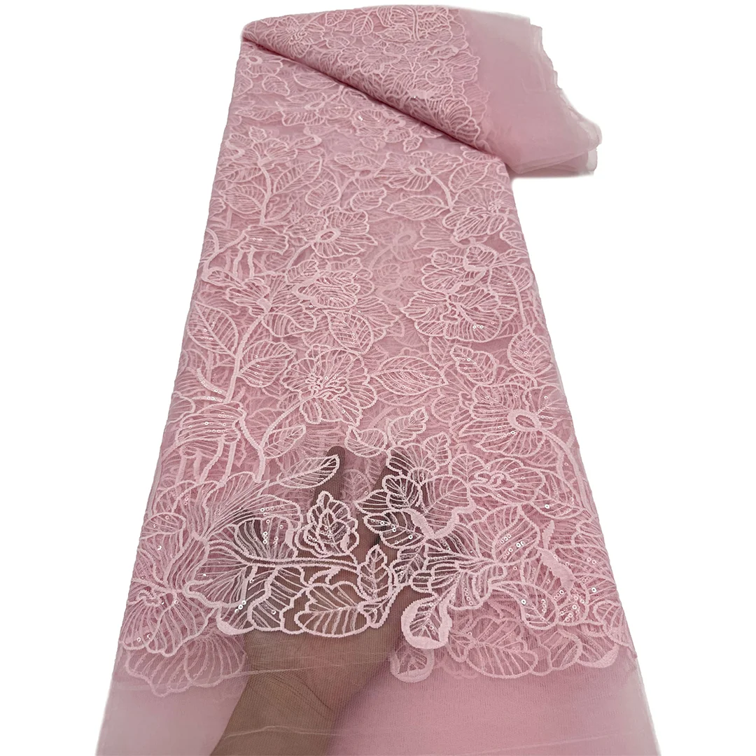 2026new-milk-silk-french-mesh-tulle-lace-fabric-5yards-high-quality-african-nigerian-lace-for-wedding-gown-dress-sewing-material