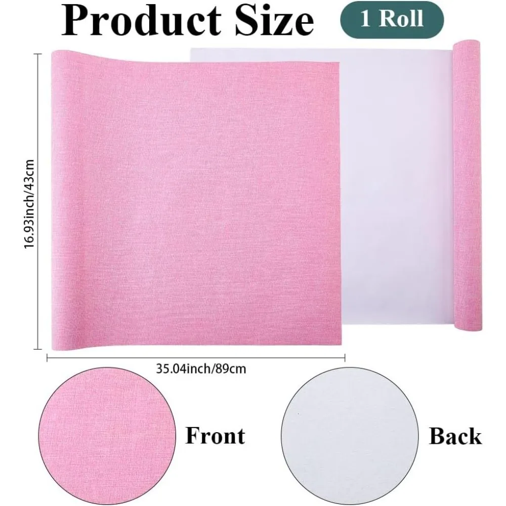 Pink Flamingo Book Cloth Fabric Surface Paper Backed 35 x 17 Inch for Books Binding Bookcover Notebook Album Scrapbooking