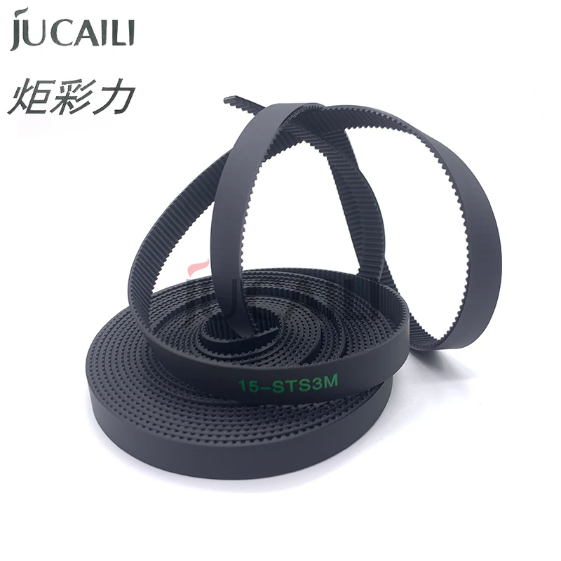 

Ремень приводной JUCAILI New S3M-15mm черный, 15-STS3M, для принтеров Allwin Xuli Yaselan, резиновый, открытый, длинный, для привода двигателя