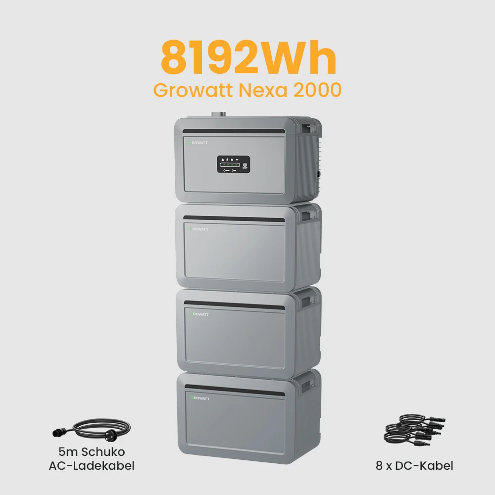 Growatt Speicher für Balkonkraftwerke NEXA 2000 8192Wh All-in-One-Solarspeicher
