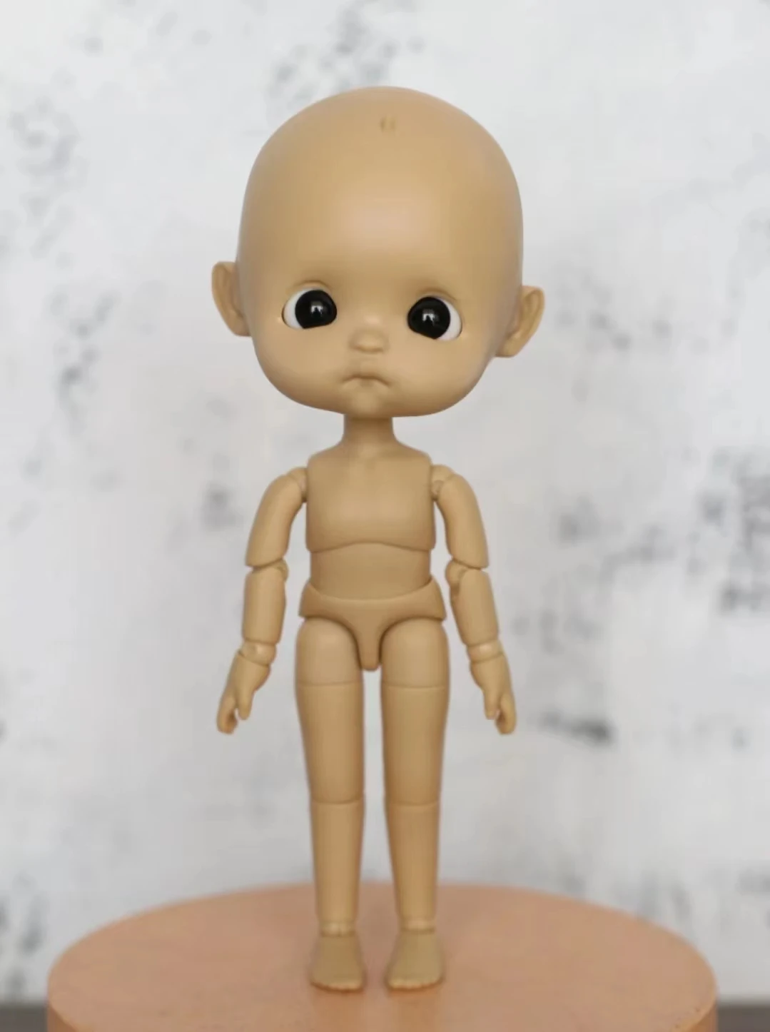 2024 New STODOLL Original  12 Points  Muscle Resin Doll Head No Makeup Single Head Sleeping Egg Single Doll Head 14cm Naked Baby