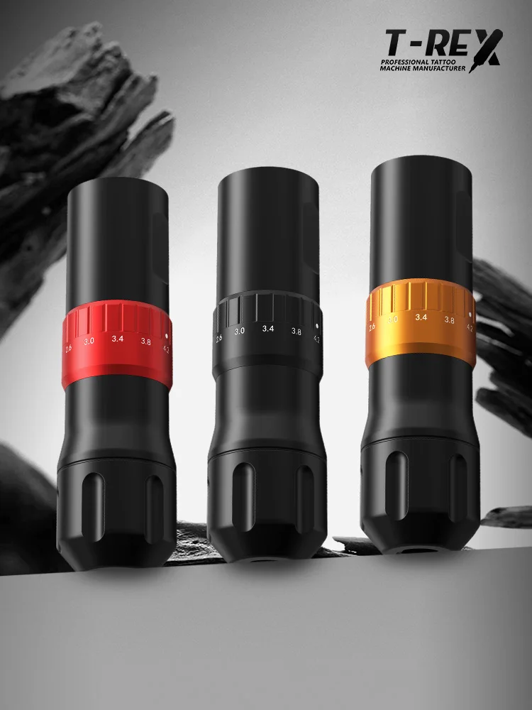 T-Rex Wireless Tattoo Machine Rotaty Machine Pen ,Adjustable 7 stroke length 2.0-4.2 mm  Custom Motor Suitable for Tattoos