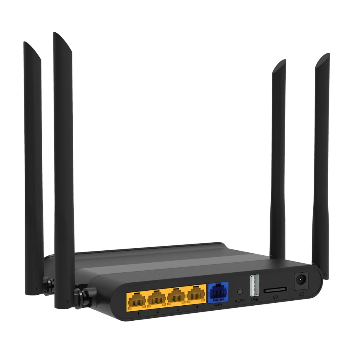 Enrutador Wifi de doble banda ZBT 100Mbps Openwrt Firewall 580MHz 4 100M LAN punto de acceso inalámbrico antena de alta ganancia 4*5dbi para el