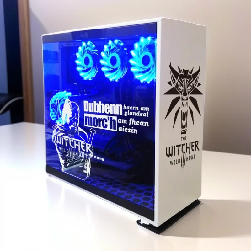 Popular Games Vinyl Stickers for PC Case,Personality Graffiti Decor Decals for Atx Gaming Computer Chassis Skin,Hollow Out