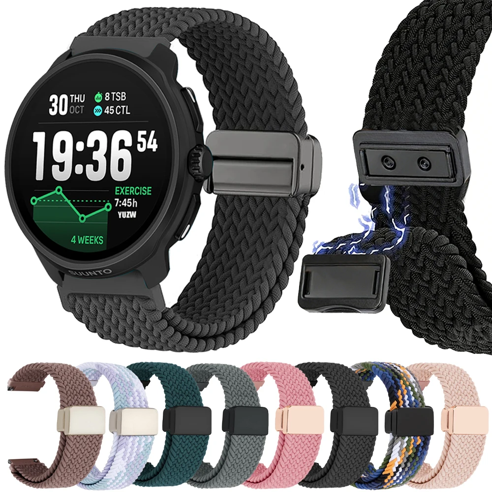 Nylonarmband für SUUNTO RACE 2/RACE S Smartwatch, Ersatzarmband Correa für SUUNTO RUN/VERTICAL/5 9 PEAK PRO Sportarmband