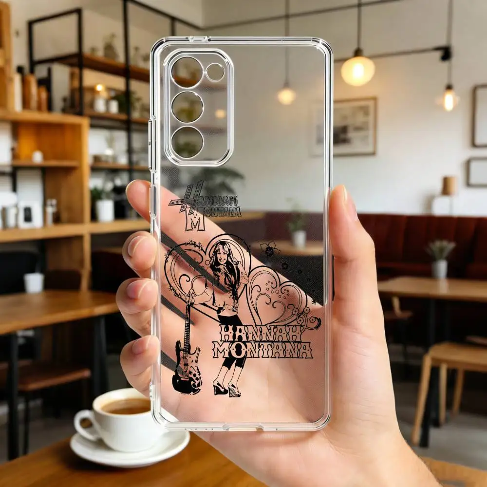 

H-Hannah M-Montana-A Phone Case For Samsung Galaxy A,71,70,52,51,40,31,50,50S,30S,21S,12,10,Note20ultra Transparent Cover