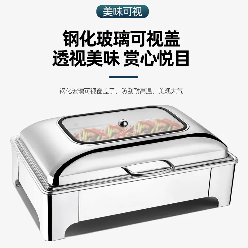 Elegant Hot Pot Buffet Warmer Tray Corrosion-Resistant Composite Structure High-Quality Home & Garden Kitchen Accessory